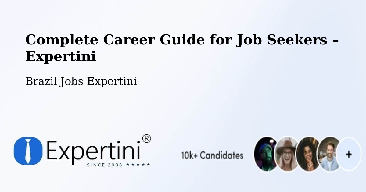 Career Guide for Job Seekers – Tabapuã - Tabapuã, Brazil Jobs Expertini