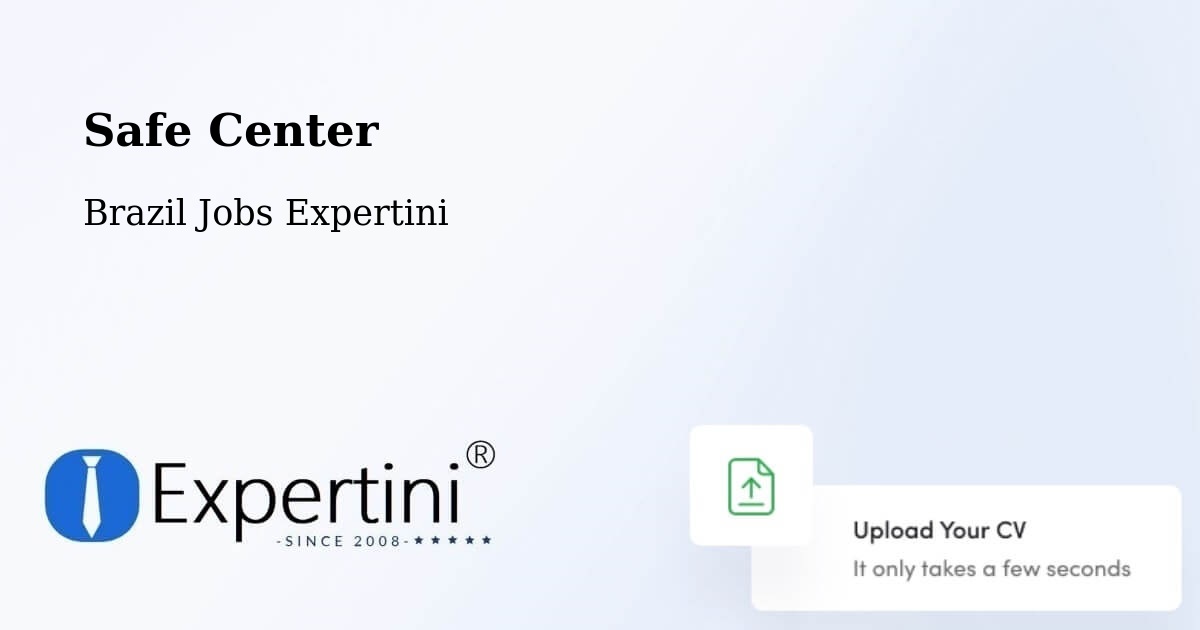 Safety Center – Tabapuã - Brazil Jobs Expertini